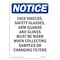 Signmission OSHA Notice Sign, Face Shields Safety Glasses, 10in X 7in Rigid Plastic, 7" W, 10" H, Portrait OS-NS-P-710-V-12397 - alternate 1